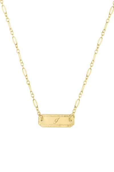 Set & Stones Cora Initial Necklace In Gold
