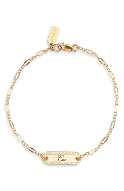 Set & Stones Cora Personalized Chain Bracelet In Gold