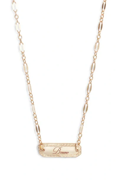 Set & Stones Cora Personalized Pendant Necklace In Gray