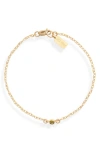 Set & Stones Cubic Zirconia Birthstone Pendant Bracelet In August