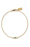 Set & Stones Cubic Zirconia Birthstone Pendant Bracelet In May
