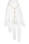 Set & Stones Cyrus Hand Chain In Gold/turquoise