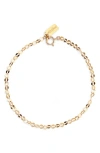 Set & Stones Daisy Chain Bracelet In Gold