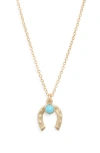 Set & Stones Dixie Pendant Necklace In Gold