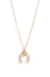 Set & Stones Dolly Pendant Necklace In Gold
