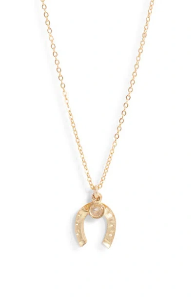 Set & Stones Dolly Pendant Necklace In Gold