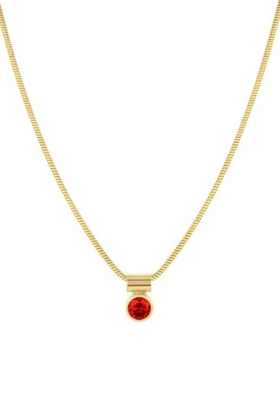 Set & Stones Ellie Birthstone Necklace In Gold