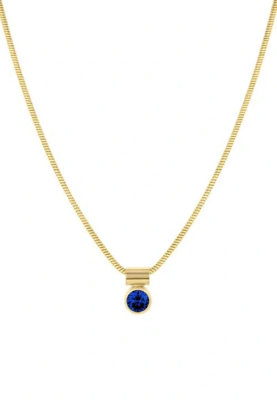 Set & Stones Ellie Birthstone Necklace In Gold