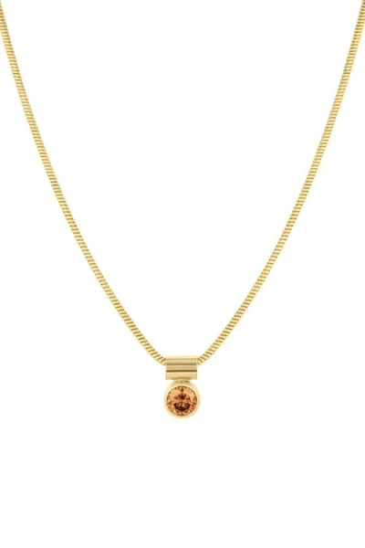 Set & Stones Ellie Birthstone Necklace In Gold