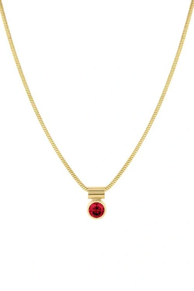 Set & Stones Ellie Birthstone Necklace In Gold