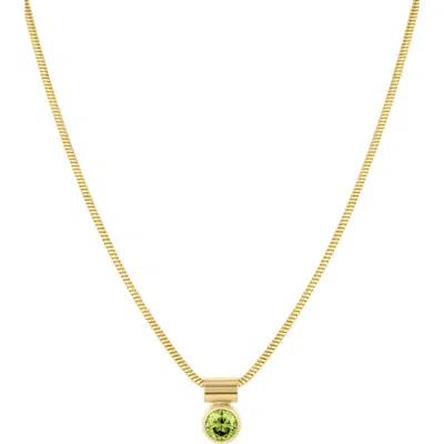 Set & Stones Ellie Birthstone Necklace In Gold