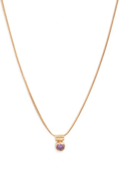 Set & Stones Ellie Birthstone Pendant Necklace