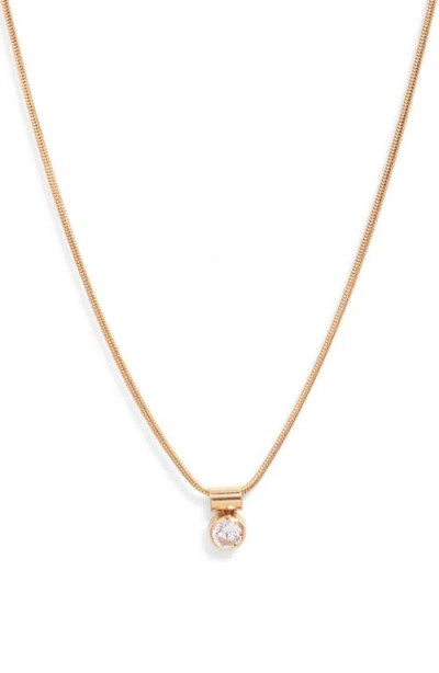 Set & Stones Ellie Birthstone Pendant Necklace In Gold/april