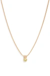 Set & Stones Ellie Birthstone Pendant Necklace In Gold/august
