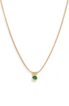 Set & Stones Ellie Birthstone Pendant Necklace In Gold/may