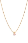 Set & Stones Ellie Birthstone Pendant Necklace In Gold/october
