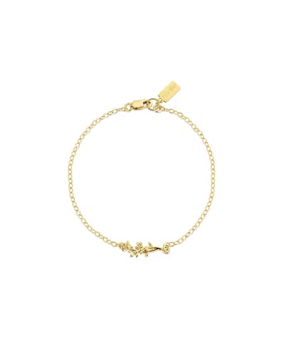Set & Stones Elsie Birth Flower Bracelet In Gold