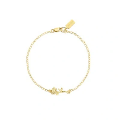 Set & Stones Elsie Birth Flower Bracelet In Gold