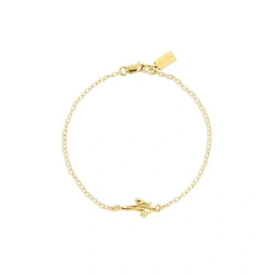 Set & Stones Elsie Birth Flower Bracelet In Gold