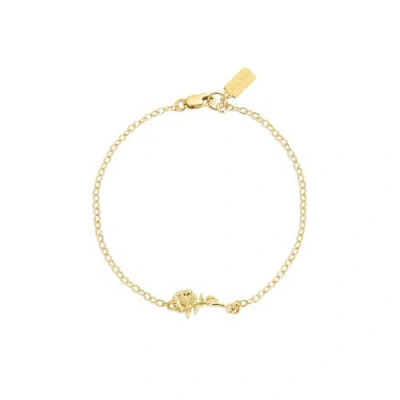 Set & Stones Elsie Birth Flower Bracelet In Gold