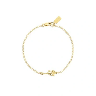Set & Stones Elsie Birth Flower Bracelet In Gold