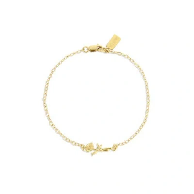 Set & Stones Elsie Birth Flower Bracelet In Gold