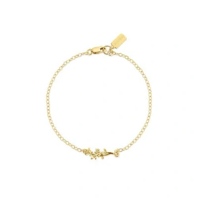 Set & Stones Elsie Birth Flower Bracelet In Gold