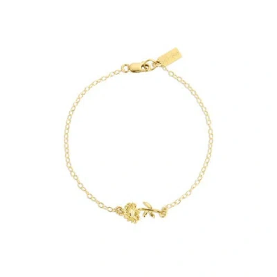Set & Stones Elsie Birth Flower Bracelet In Gold