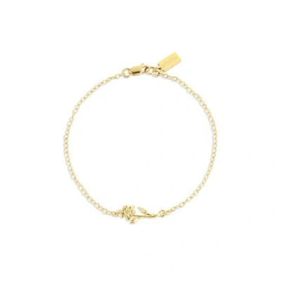 Set & Stones Elsie Birth Flower Bracelet In Gold