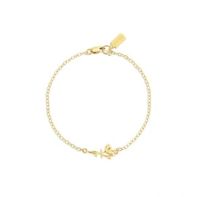 Set & Stones Elsie Birth Flower Bracelet In Gold