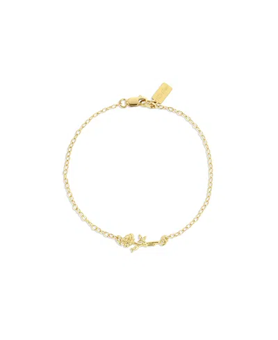 Set & Stones Elsie Birth Flower Bracelet In Gold