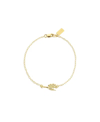 Set & Stones Elsie Birth Flower Bracelet In Gold