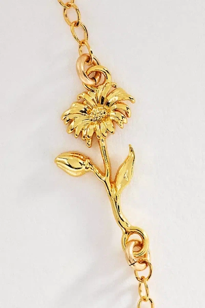 Set & Stones Elsie Birth Flower Bracelet In Gold