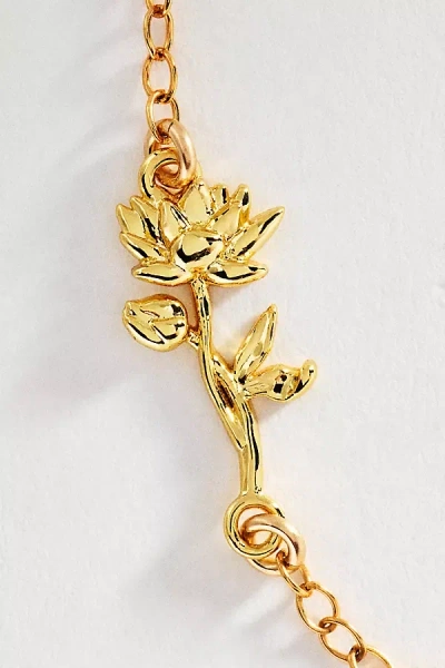 Set & Stones Elsie Birth Flower Bracelet In Gold