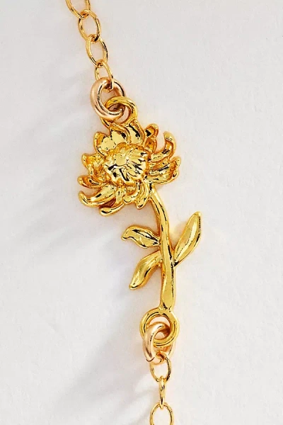 Set & Stones Elsie Birth Flower Bracelet In Gold