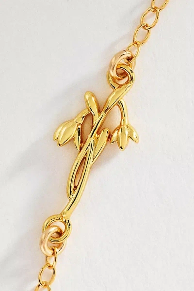 Set & Stones Elsie Birth Flower Bracelet In Gold