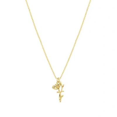 Set & Stones Elsie Birth Flower Necklace In White