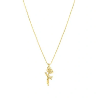 Set & Stones Elsie Birth Flower Necklace In Gold