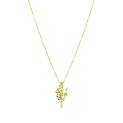 Set & Stones Elsie Birth Flower Necklace In Pink