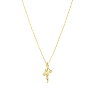Set & Stones Elsie Birth Flower Necklace In Gold