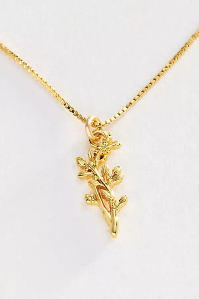 Set & Stones Elsie Birth Flower Necklace In Gold