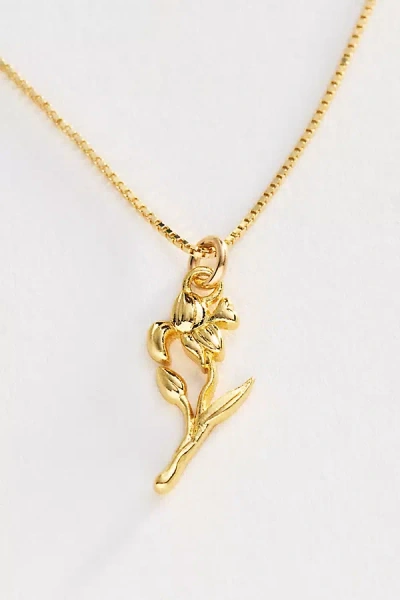 Set & Stones Elsie Birth Flower Necklace In Gold
