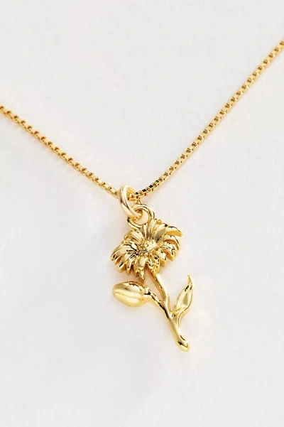 Set & Stones Elsie Birth Flower Necklace In Gold