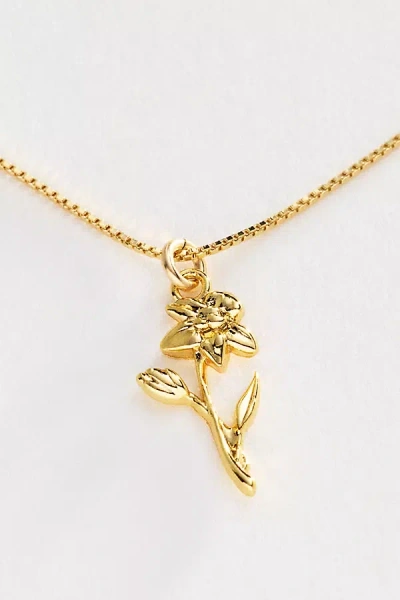 Set & Stones Elsie Birth Flower Necklace In Gold