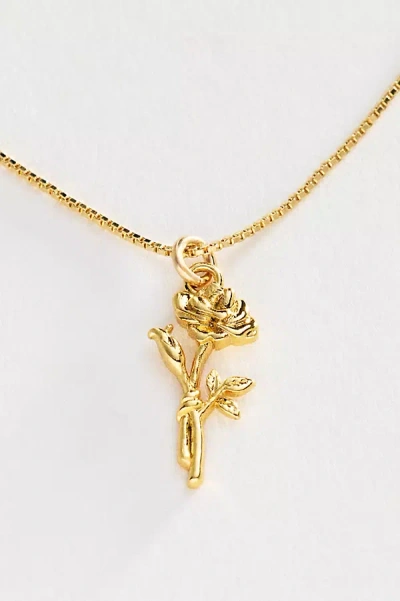 Set & Stones Elsie Birth Flower Necklace In Gold