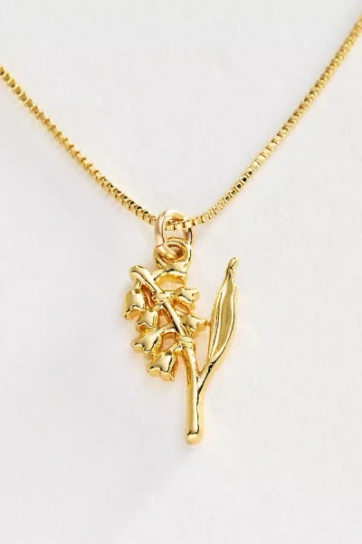 Set & Stones Elsie Birth Flower Necklace In Gold