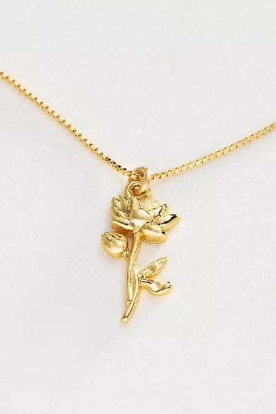 Set & Stones Elsie Birth Flower Necklace In Gold