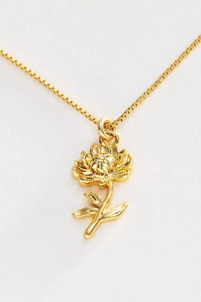 Set & Stones Elsie Birth Flower Necklace In Gold