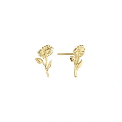 Set & Stones Elsie Birth Flower Studs In Gold