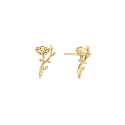 Set & Stones Elsie Birth Flower Studs In Gold